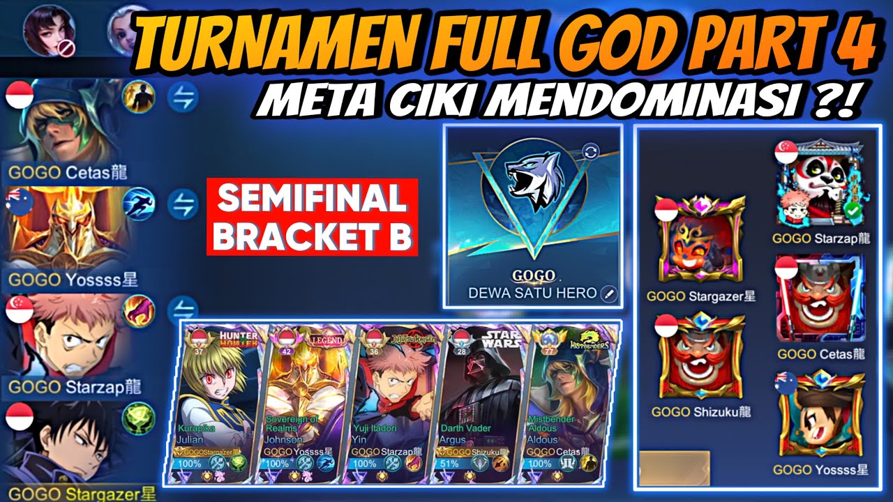 Turnamen Full GOD Part 4 - Semifinal Bracket B