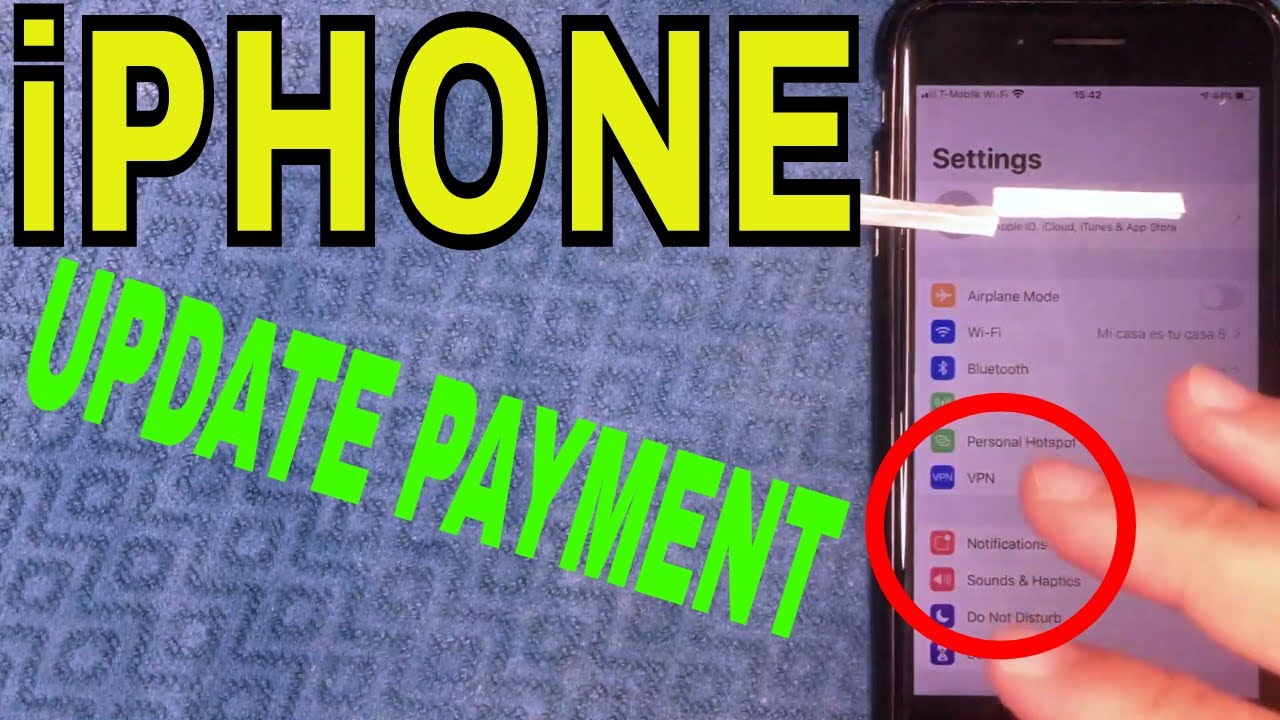 ✅  How To Update Payment Method On iPhone 🔴