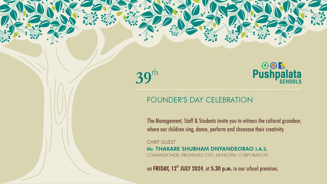 39th Founder's Day Celebration | PushpalataLearnEd | Pushpalata Schools |