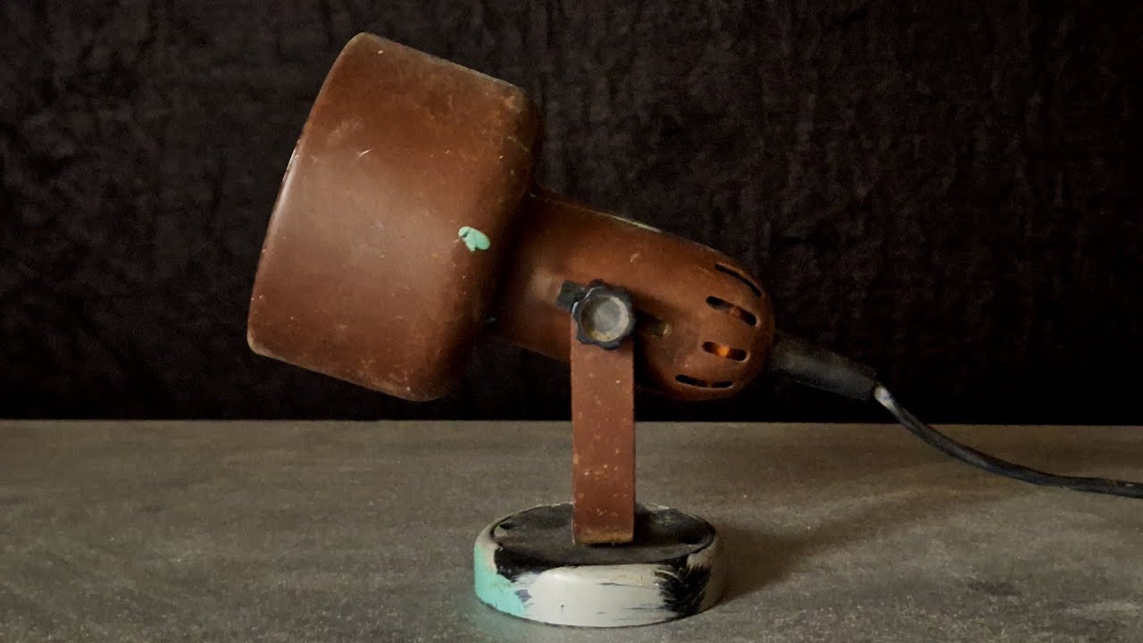 реставрация настольной лампы - видео по реставрации
