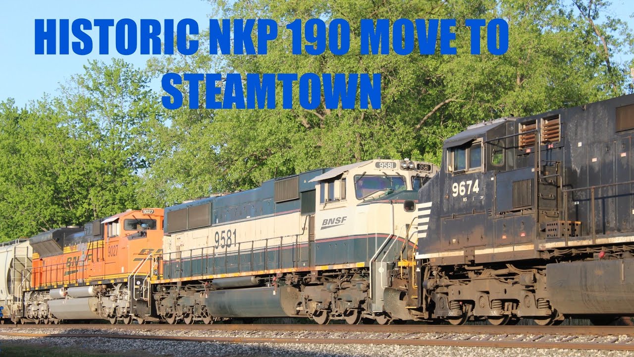 Historic NKP 190 ALCO PA-1 move to Steamtown National Historic Site + BNSF Executive Mac!