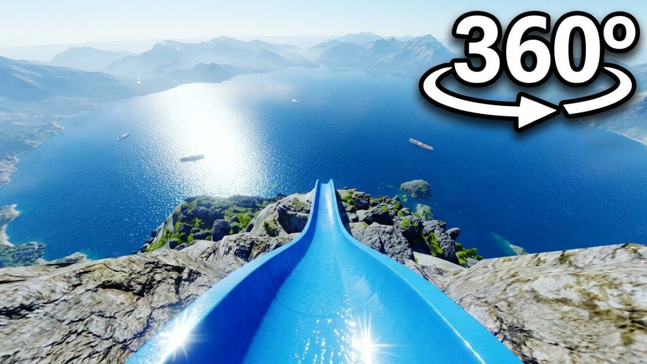 MOUNTAIN SLIDE in 360&deg; | VR / 4K 😧