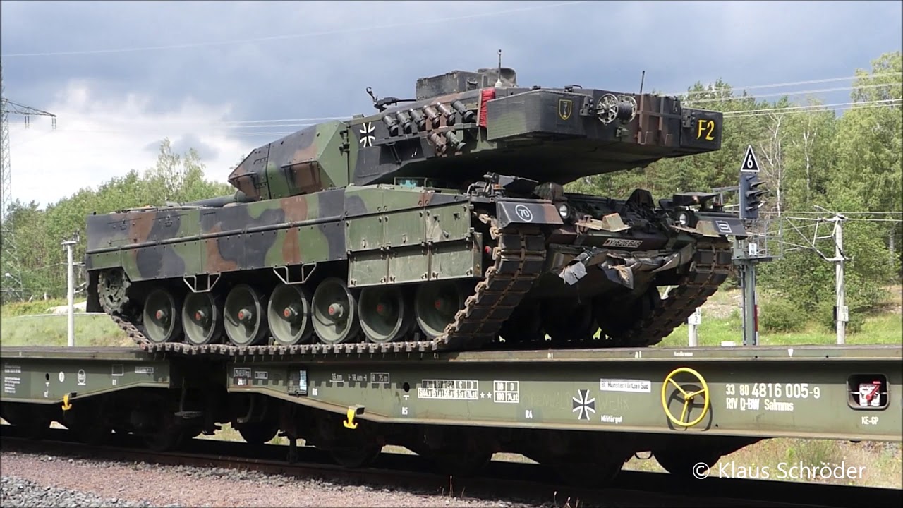 Leopard 2 Bahnverladung