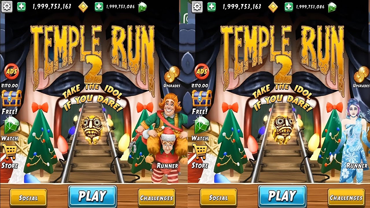 Temple Run 2 Winter Toyland Winky & Pip Vs WinterMyst Character