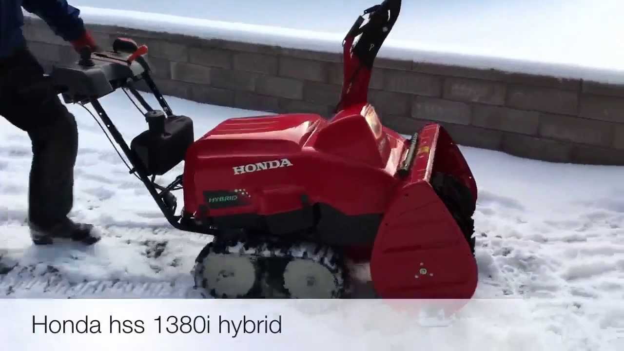 Honda HSS 1380i hybrid snöslunga, trackdriven snowblower 1/2