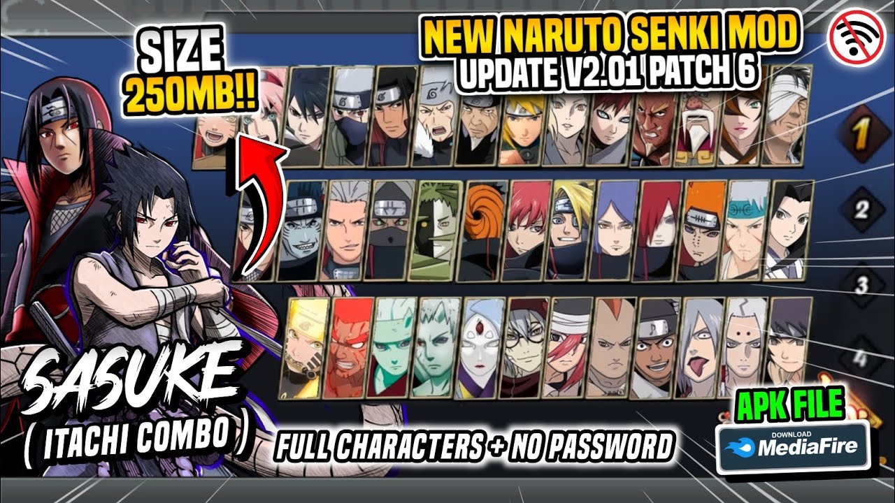 RELEASE‼️Naruto Senki Mod v2.0.1 Patch 6 New Update 2025!! UNLOCK FULL CHARACTERS