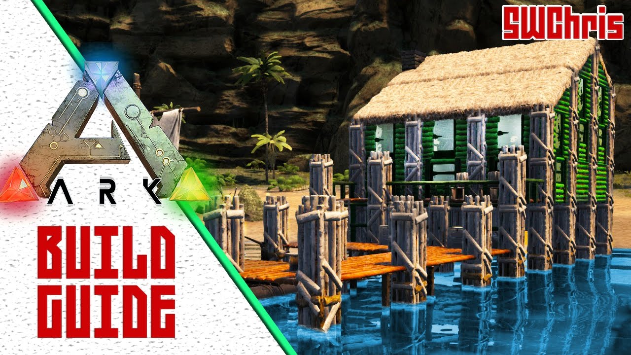 Polynesian Fishing Hut Ark Tutorial :: Building Guide :: House on Pillars ARK Survival Evolved