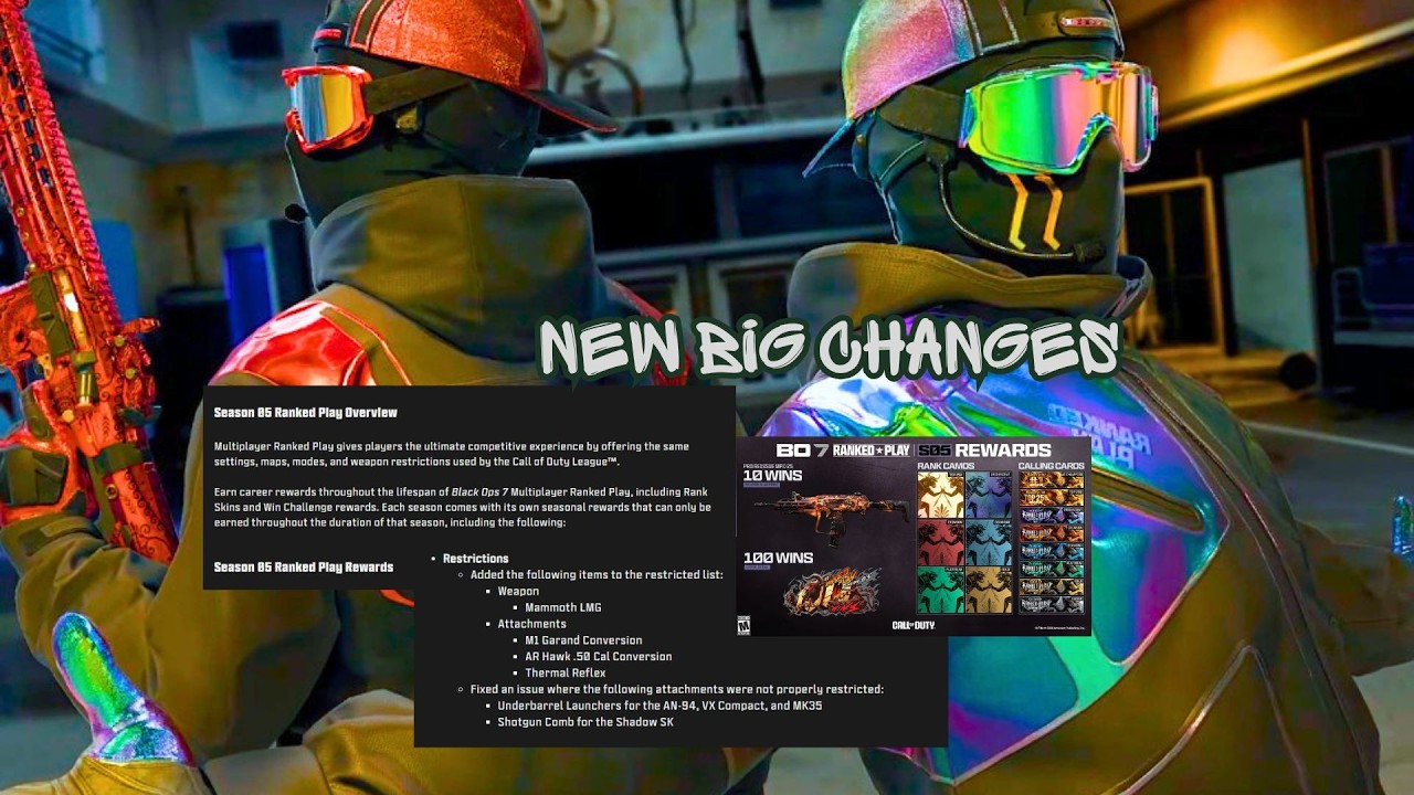 NEW BIG Changes To Black Ops 7 RANKED PLAY & WARZONE SR Changes & NEW MAPS in Season 5 🚨