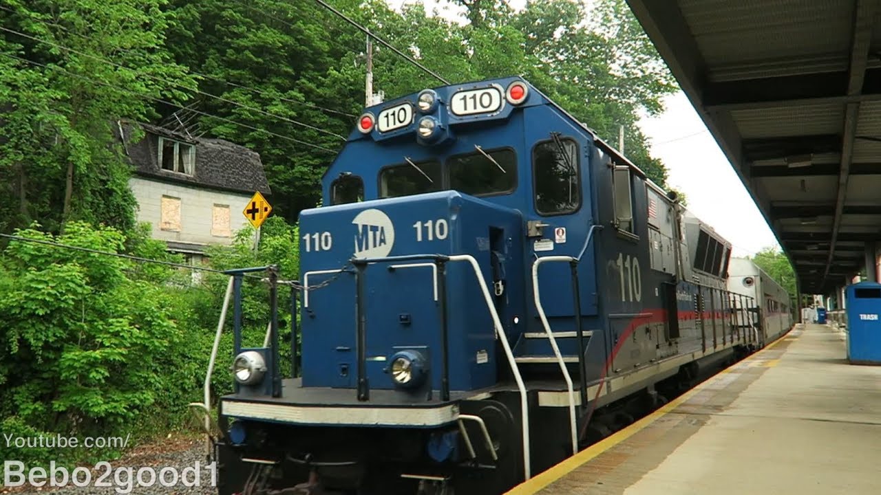 Metro-North Danbury Trains at Branchville, CT RR (BL20GH/P32)