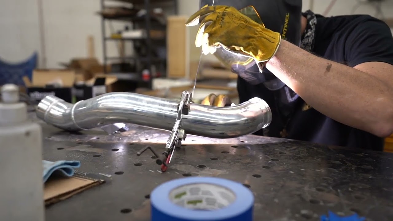 BIG TURBO 370Z | MAKING CUSTOM INTAKE PIPING!