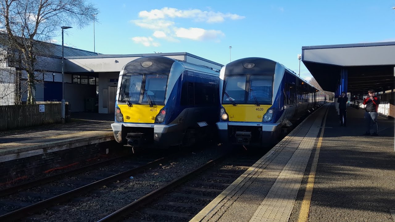 4016 and 4020 seen at Ballymena 25/2/23