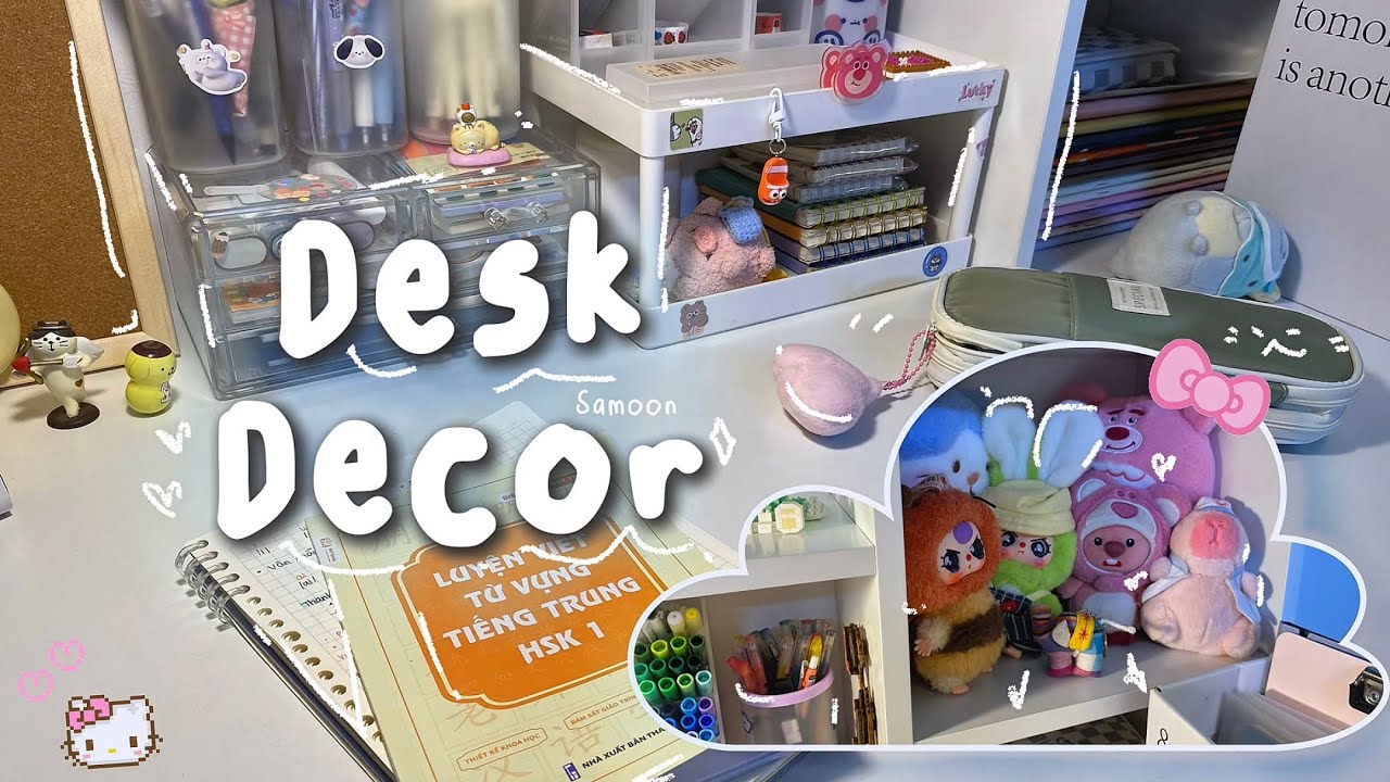 DESK DECOR || Dọn bàn học đón năm học mới ★⋆. ࿐࿔ | Samoon