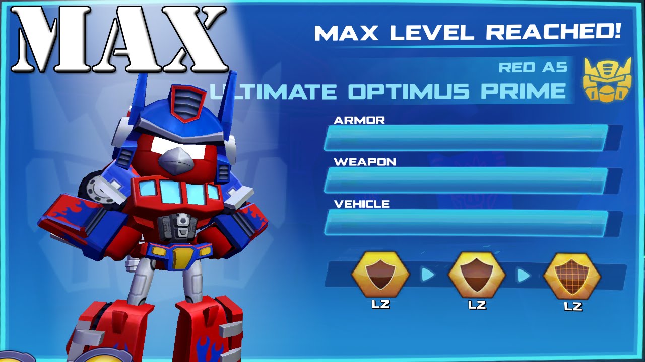 Angry Birds Transformers - Ultimate Optimus Prime Max Level