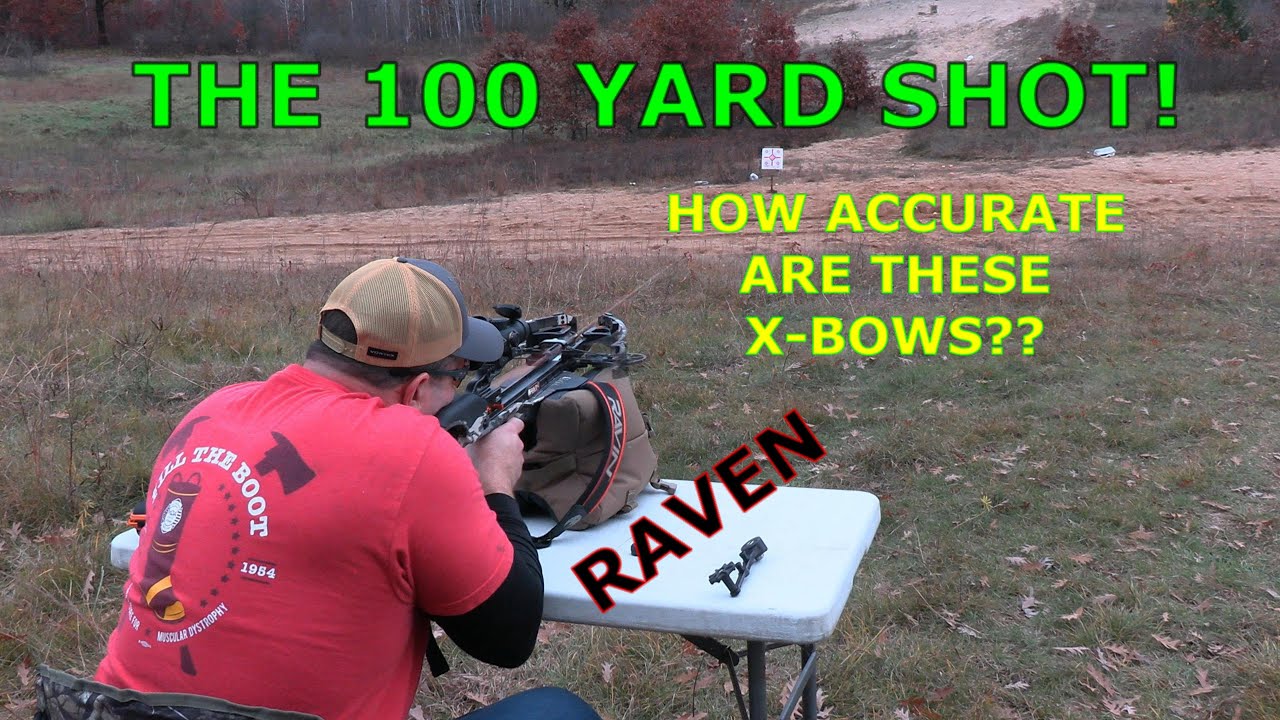 100 YARD RAVEN CROSSBOW SHOT| DEADLY ACCURATE