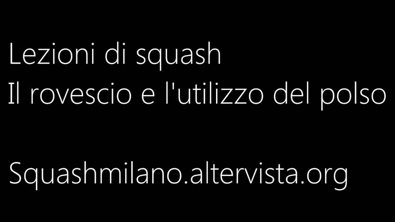 Come fare il rovescio, errori pi&ugrave; comuni e utilizzo del polso.
