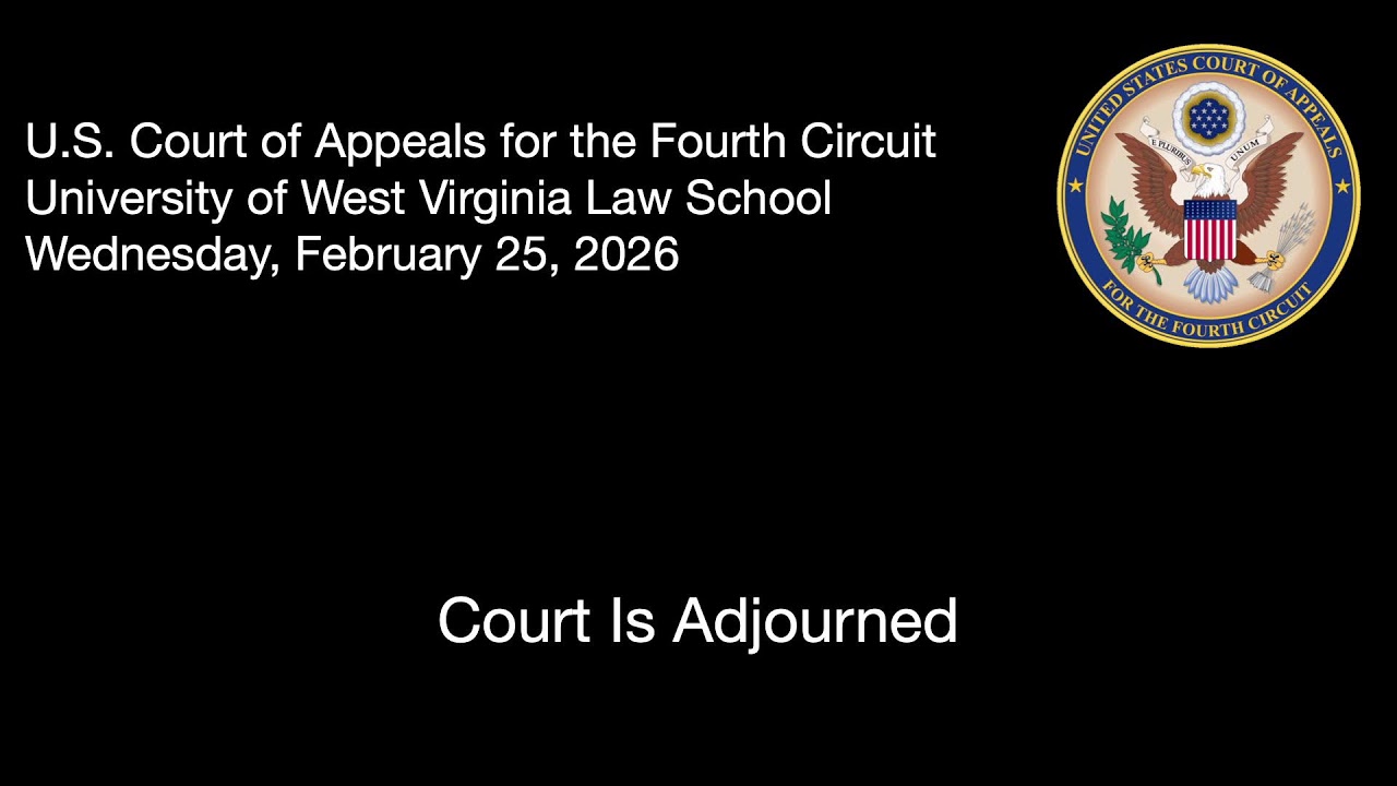 West Virginia University College of Law - 9:30 a.m. Wednesday 2/25/2026