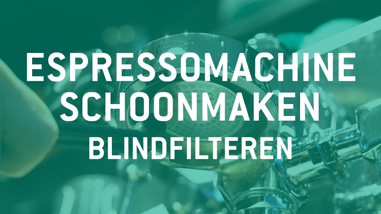 Espressomachine schoonmaken | Blindfilteren