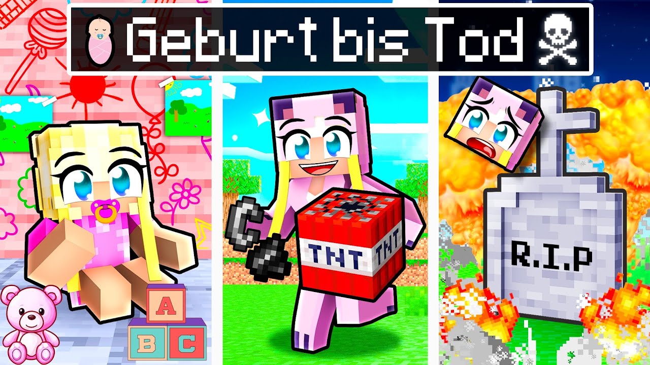 GEBURT bis TOD als PRANK SISTER! 🌸 Minecraft