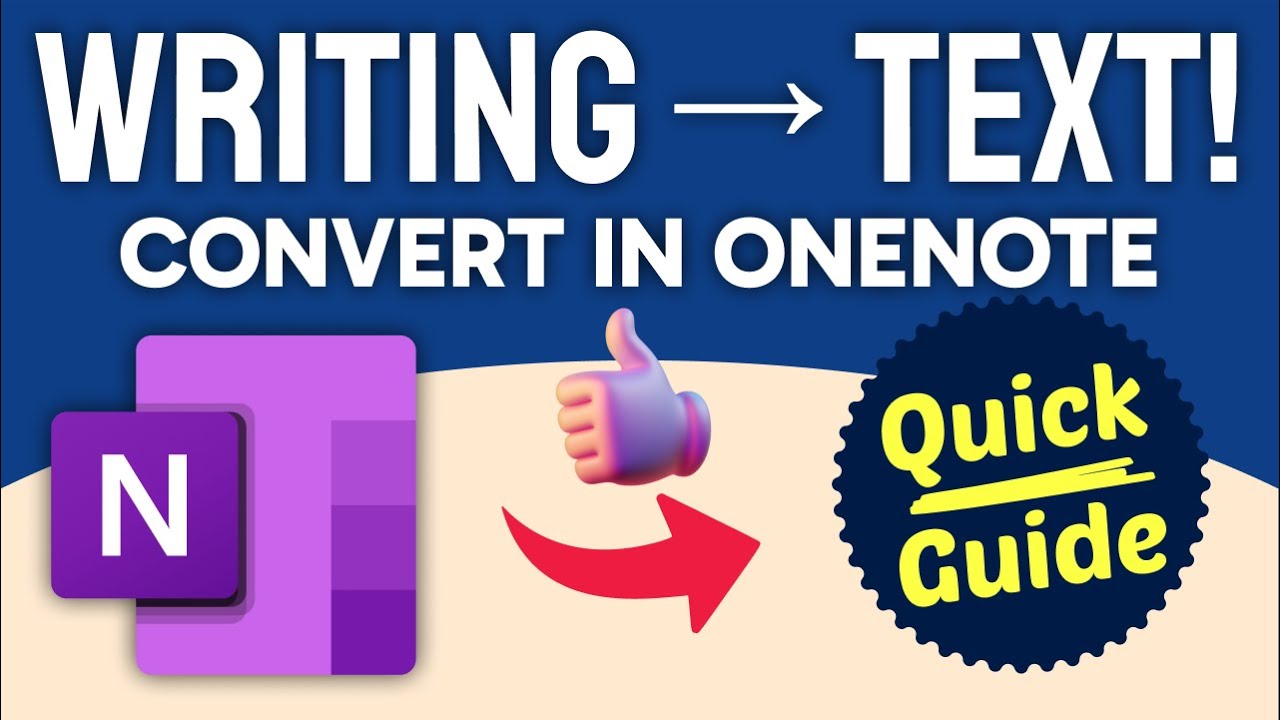 How to Convert Handwriting to Text in OneNote (Step by Step)