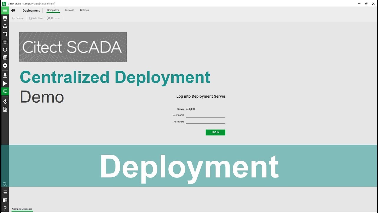 How to use Deployment in Citect SCADA - Server / Client - Full Demo