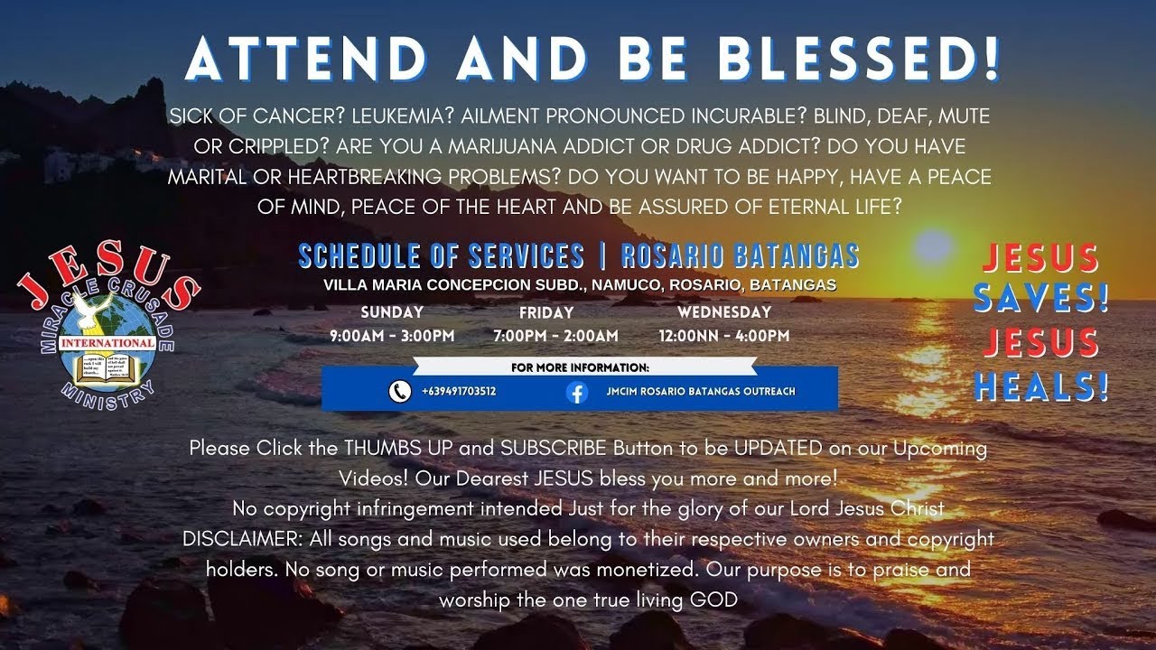 FRIDAY OVERNIGHT PRAYER | JMCIM ROSARIO BATANGAS | MARCH 06, 2026