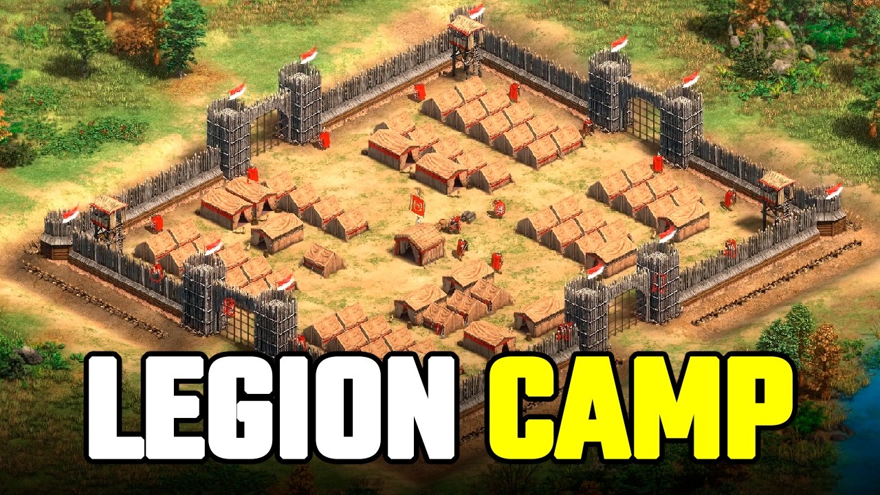 How Roman Legions build their Marching Camps | Recreated in Age of Empires 2
