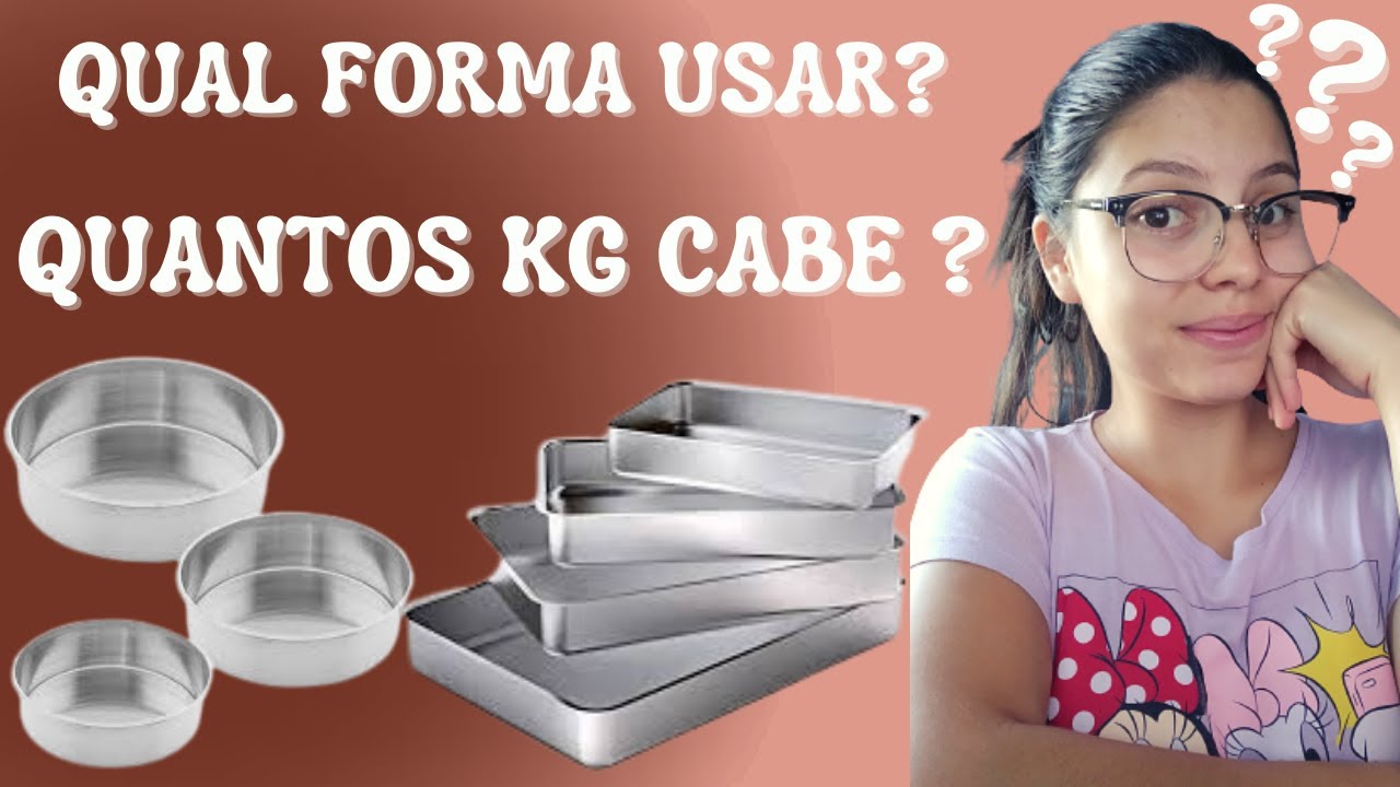 Quantos kilos de bolo faz cada forma redonda ou retangular? | Qual Forma usar para bolo de kg?
