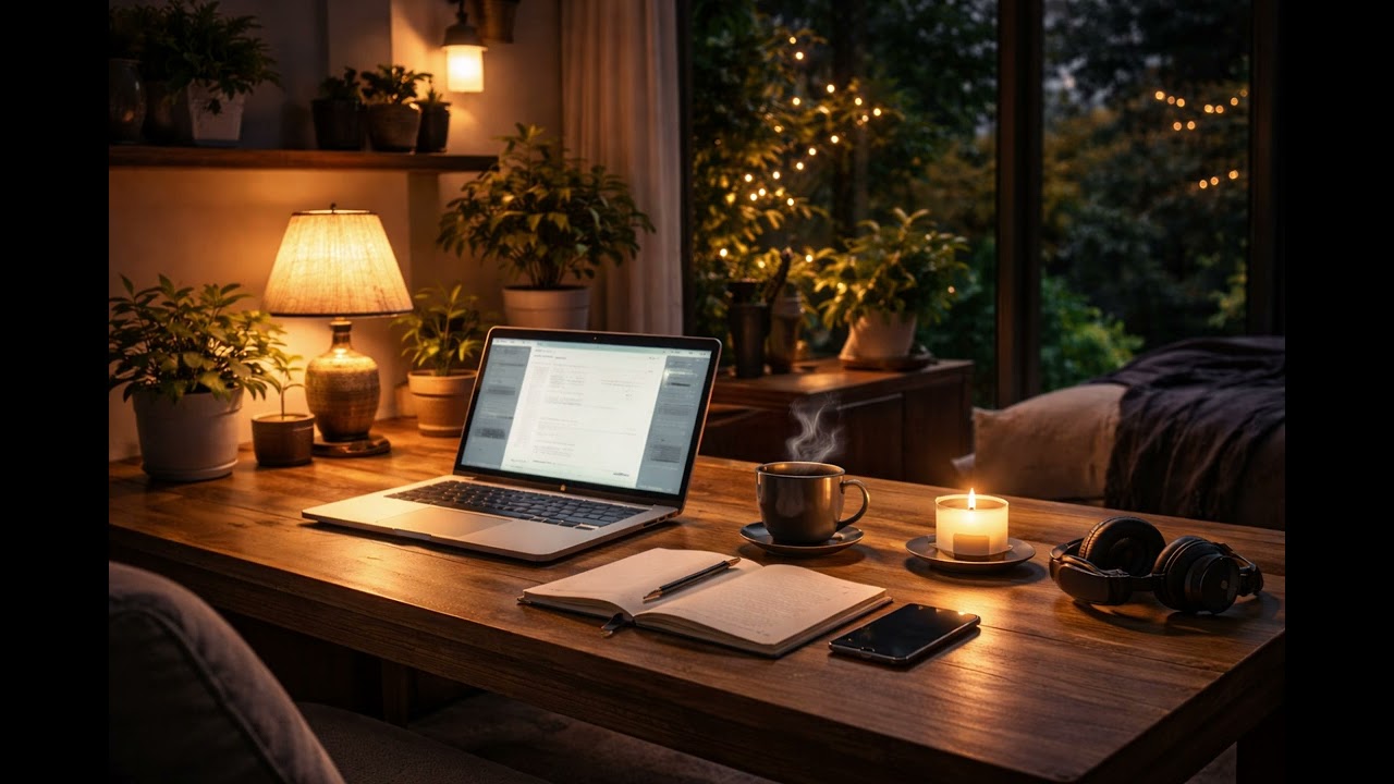 Deep Focus Night – Calm Music for Studying, Coding and Working