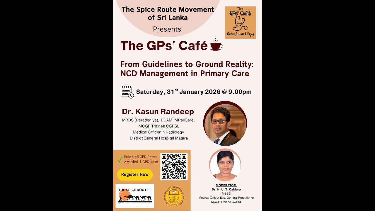 From Guidelines to Ground Reality: NCD Management in Primary Care | GPs' Café | 31.01.2026