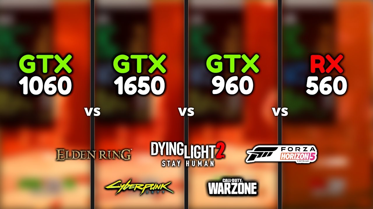 GTX 1060 vs GTX 1650 vs GTX 960 vs RX 560 | 9 Games Tested