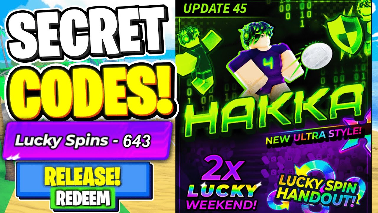 НОВЫЕ КОДЫ Volleyball (Haikyuu) Legends ВРАЩЕНИЯ В СТИЛЕ HAKKA! ДЕНЬГИ Roblox