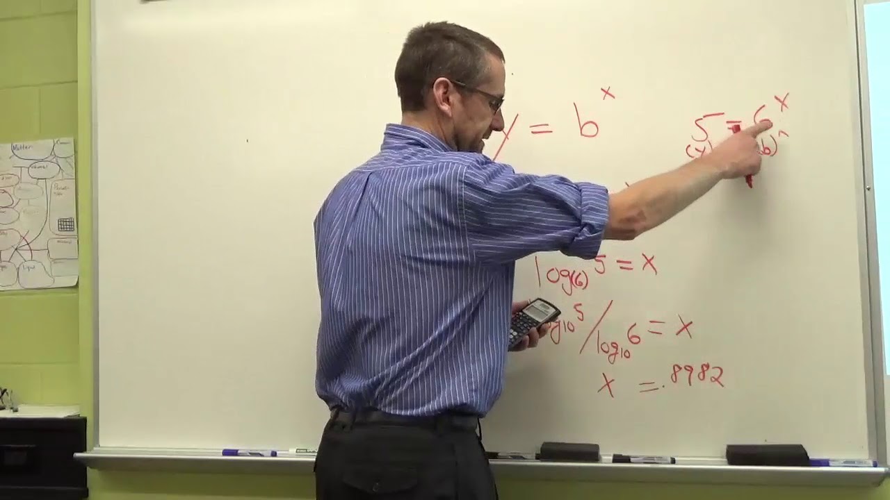 logarithm half life how to