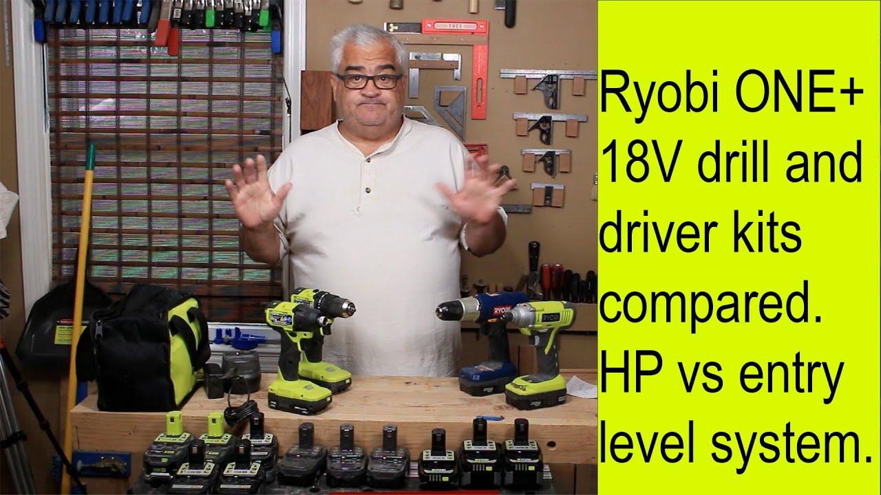 Ryobi 18V ONE+ drill & driver comparison...