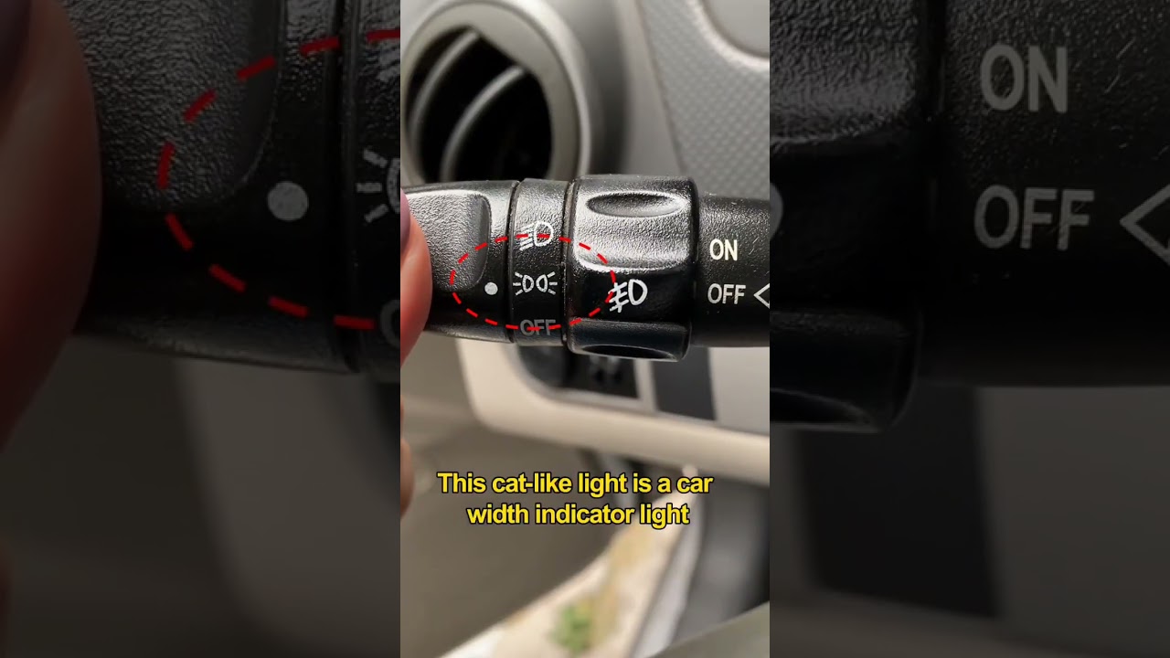 Car headlight Switch controls and functions..