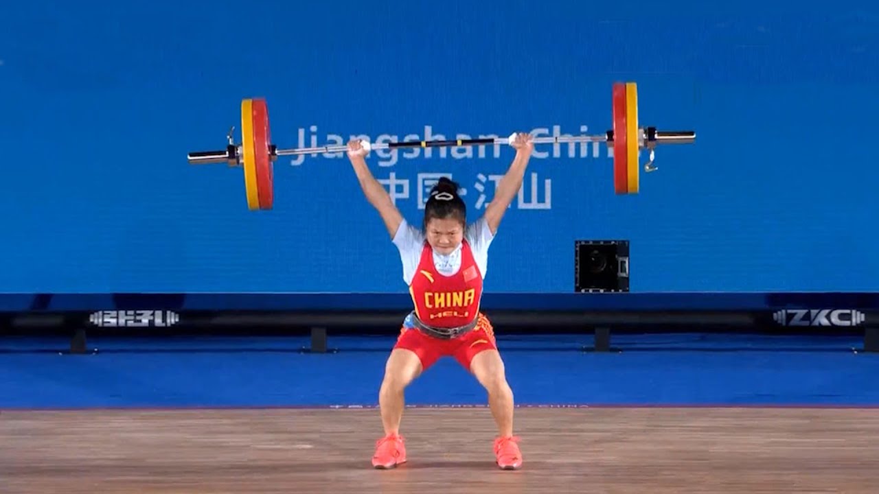 恐怖统治力！举重第一把就让对手绝望了，大力士赵金红碾压夺冠