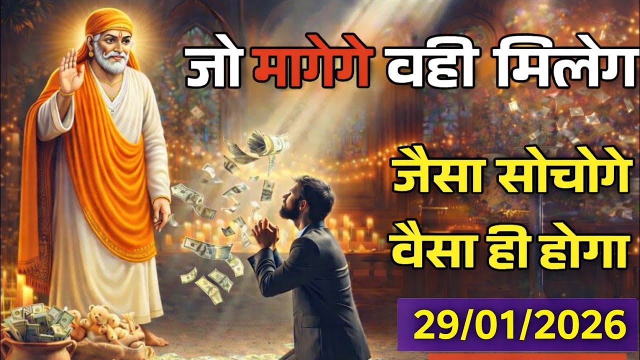 साईं बाबा की कृपा: जैसा सोचोगे वैसा ही पाओगे”#divine #hinduguru #saibaba 