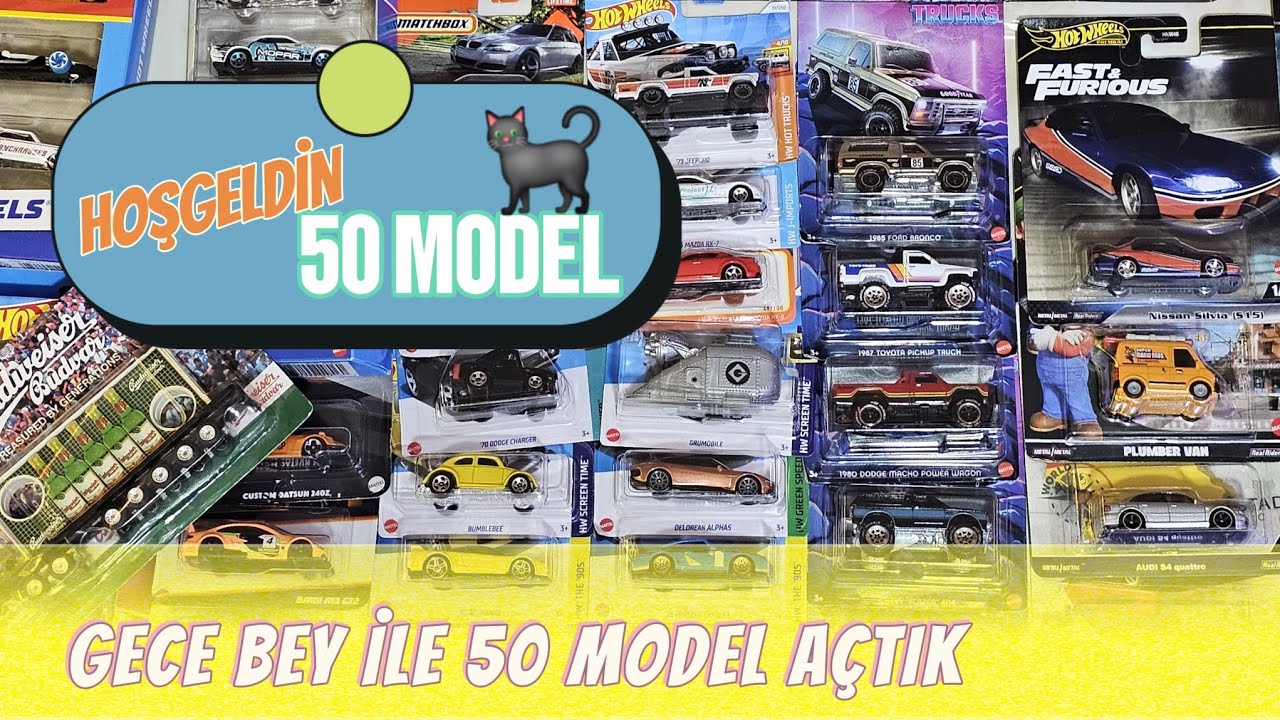 ÇEŞİT ÇEŞİT HOTWHEELS KUTU AÇILIŞI / 1 MODEL İÇİN 8Lİ PAKET AÇILIR MI?