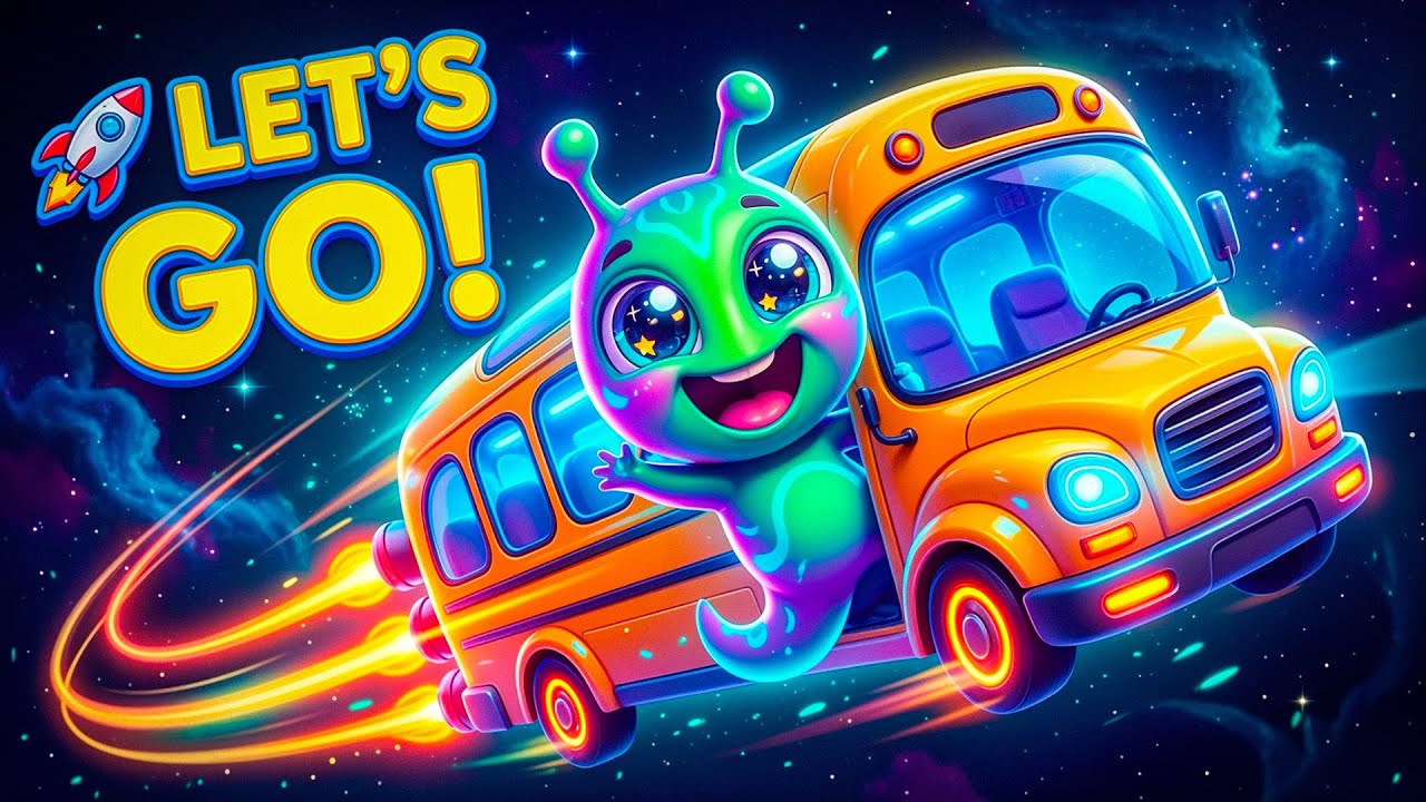 Wheels on the Space Bus 🚀🌟 | Out-of-This-World Kids Song
