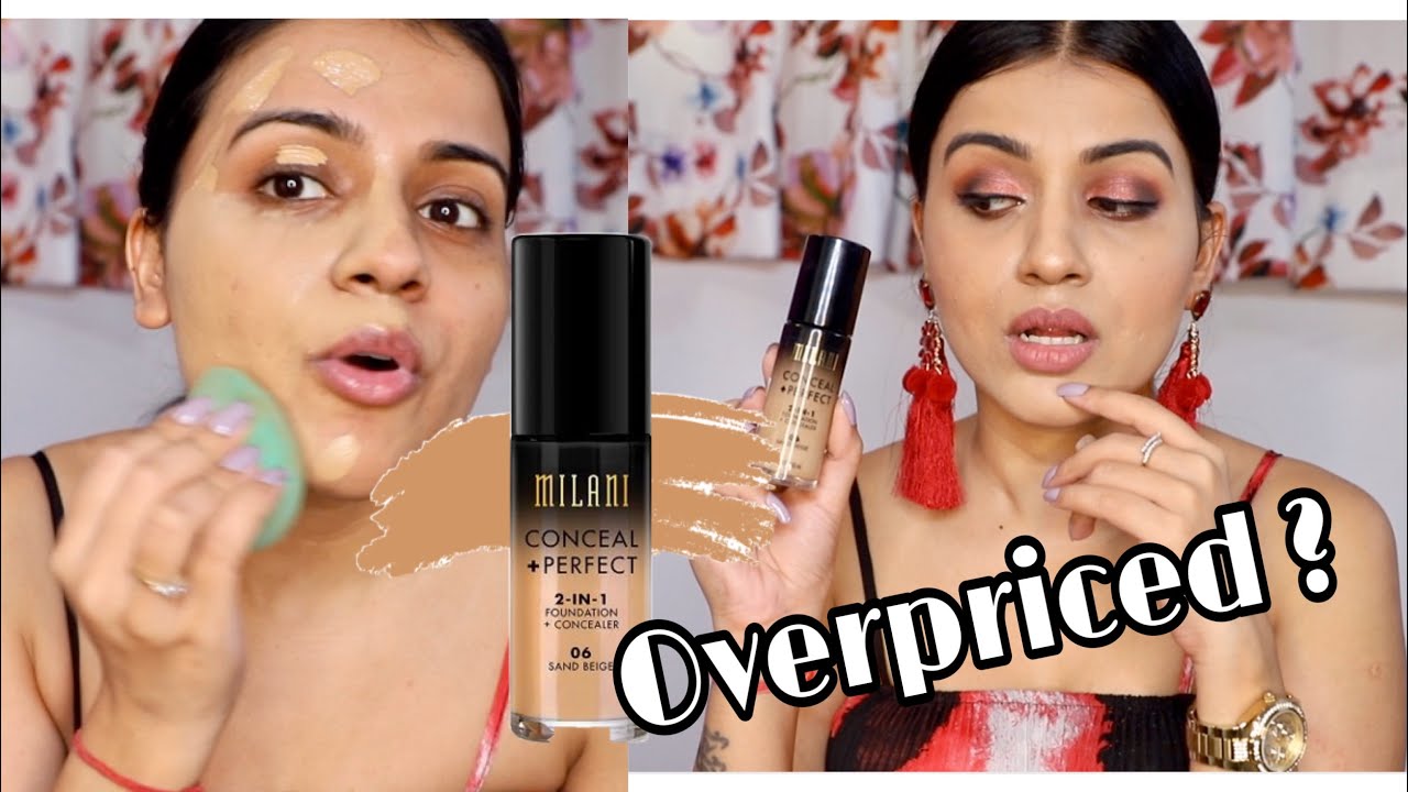 MILANI 2 in 1 FOUNDATION REVIEW | Milani Foundation on Indian Skin Tone|Milani Foundation Sand Beige