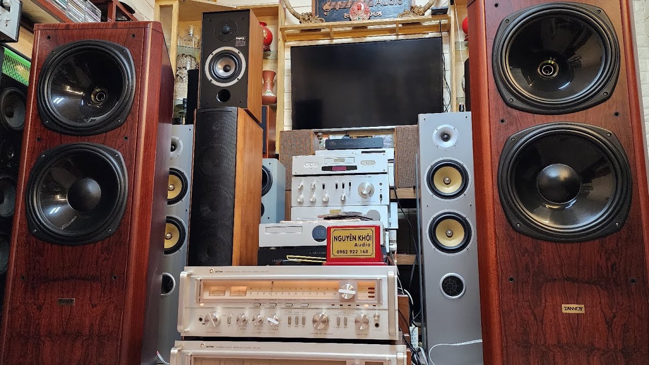 Một sự phối ghép hiếm có. Tannoy D900, amp Setton rs440. mời anh em. 0982922168: zalo! thaks!