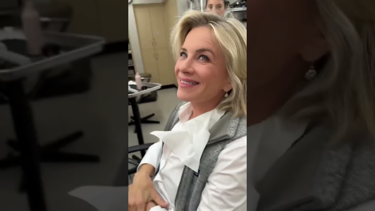 Mary Beth Evans and Stephen Nichols getting ready for the 2023 Daytime Emmy Awards