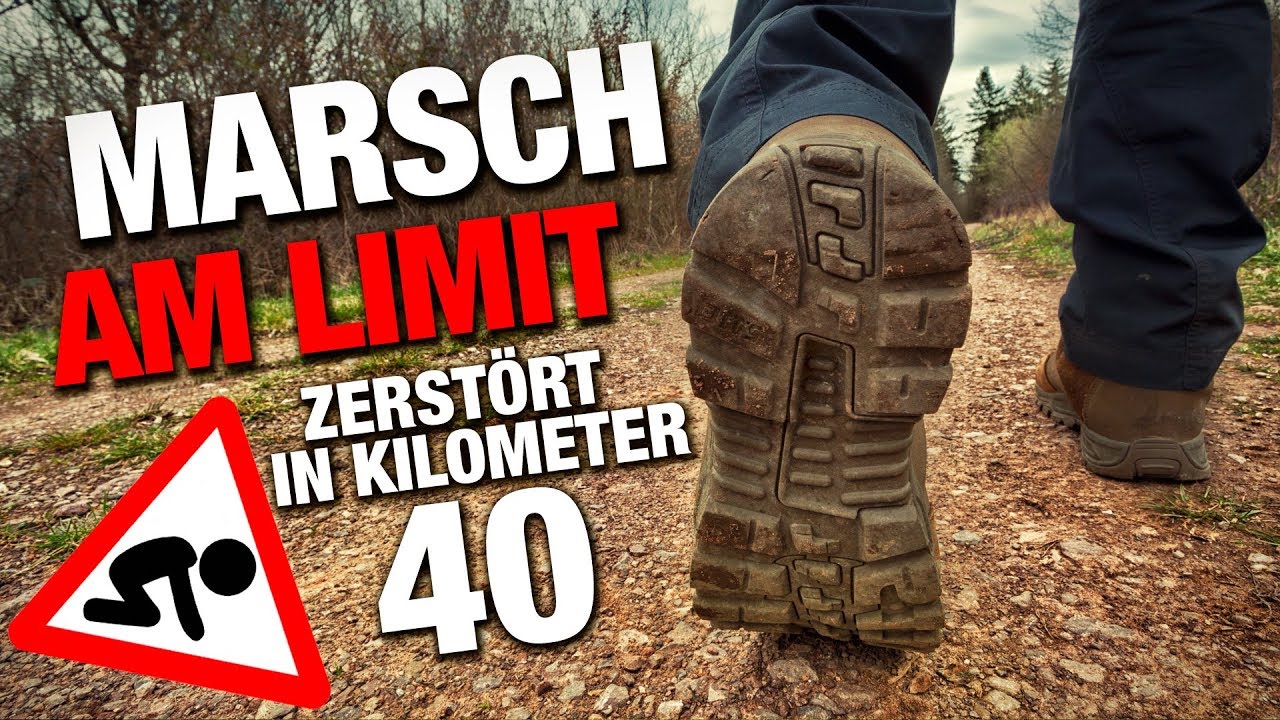 MARSCH AM LIMIT - komplett ZERST&Ouml;RT nach 40 Kilometern - Extremwanderung