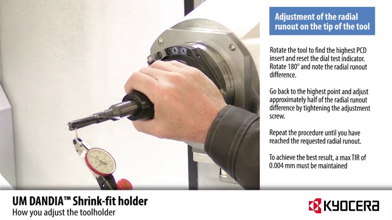 Instructions for UM DANDIA™ adjustable Shrink-fit tool holder