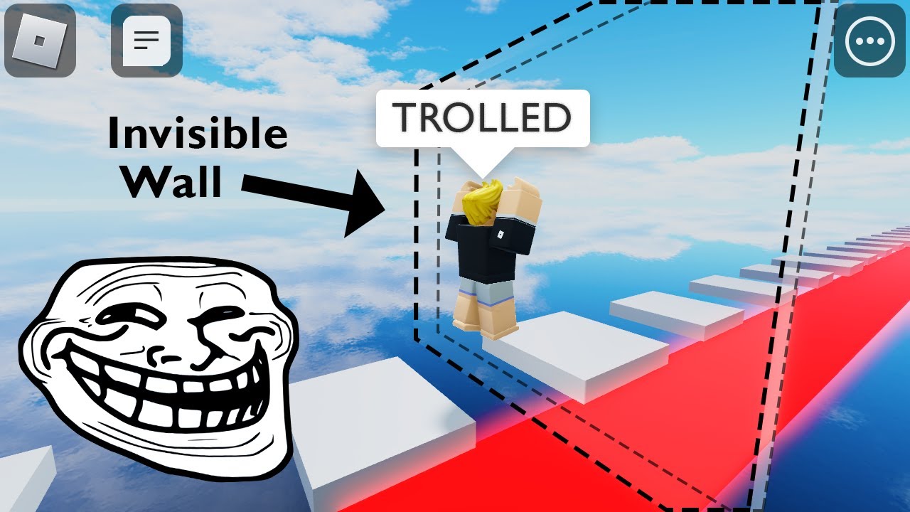 Опыт игры в Obby Troll в ROBLOX в Obby Creator (ЗАБАВНЫЕ МОМЕНТЫ)