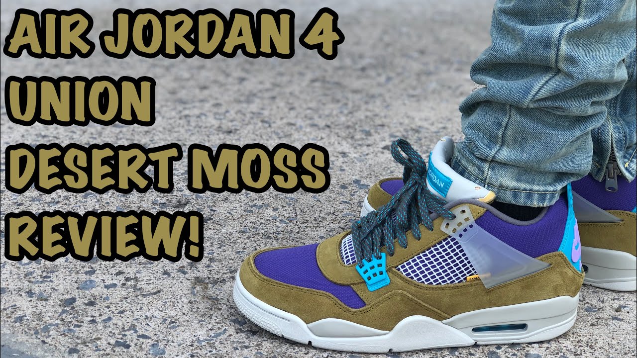 AIR JORDAN 4 UNION DESERT MOSS REVIEW AND ON-FEET!!!