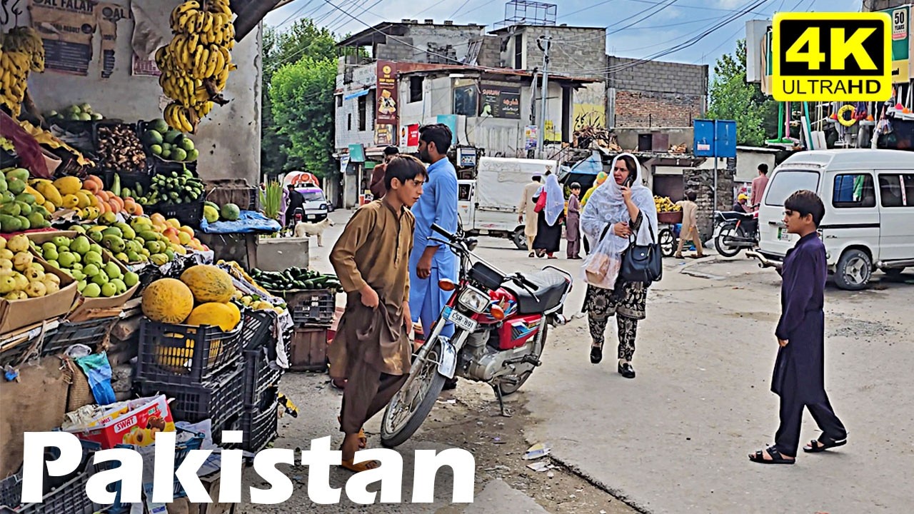 🇵🇰 4K Walk Inside Nawan Shehr Abbottabad | City Built By Hindu & Sikh In 1800 4K Walk & Captions
