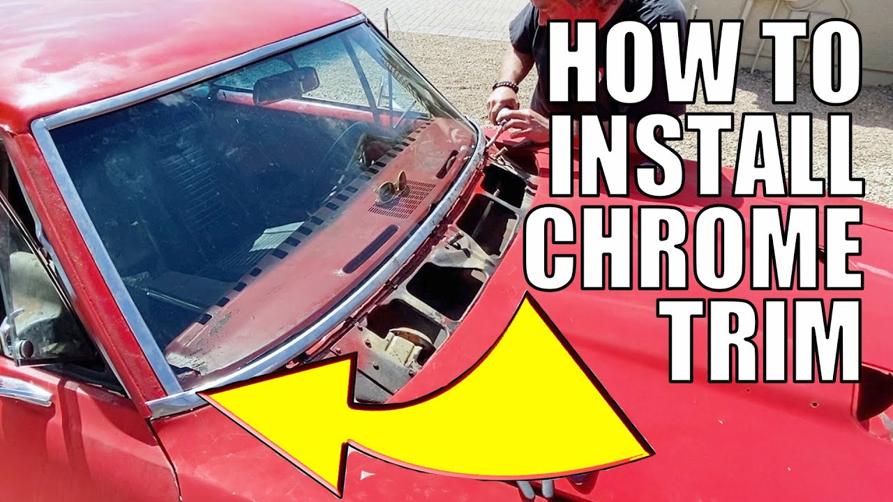 How To Install Windshield Chrome Trim - How To Remove Wiper Arms
