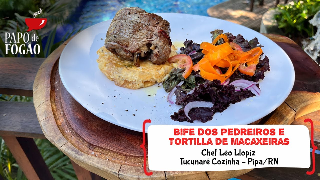  BIFE COM  TORTILLA DE MACAXEIRAS e CANTOR LÉO PATRÍCIO 