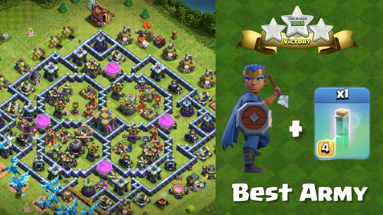 Royal Champion + Invisibility Spell 🔥 One of the BEST Strategies for Easy 3 Stars in Clash of Clans