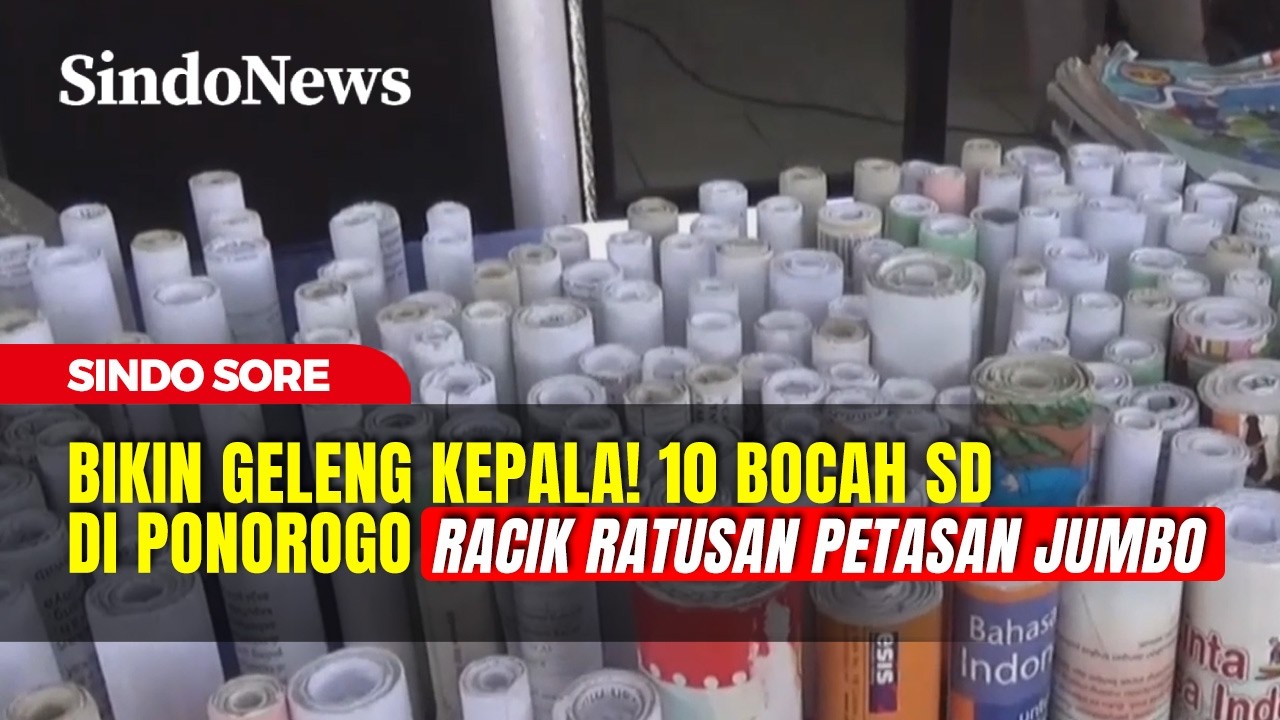 Ngeri! 10 Bocah SD di Ponorogo Racik Ratusan Petasan Jumbo, Polisi Turun Tangan | Sindo Sore | 11/03